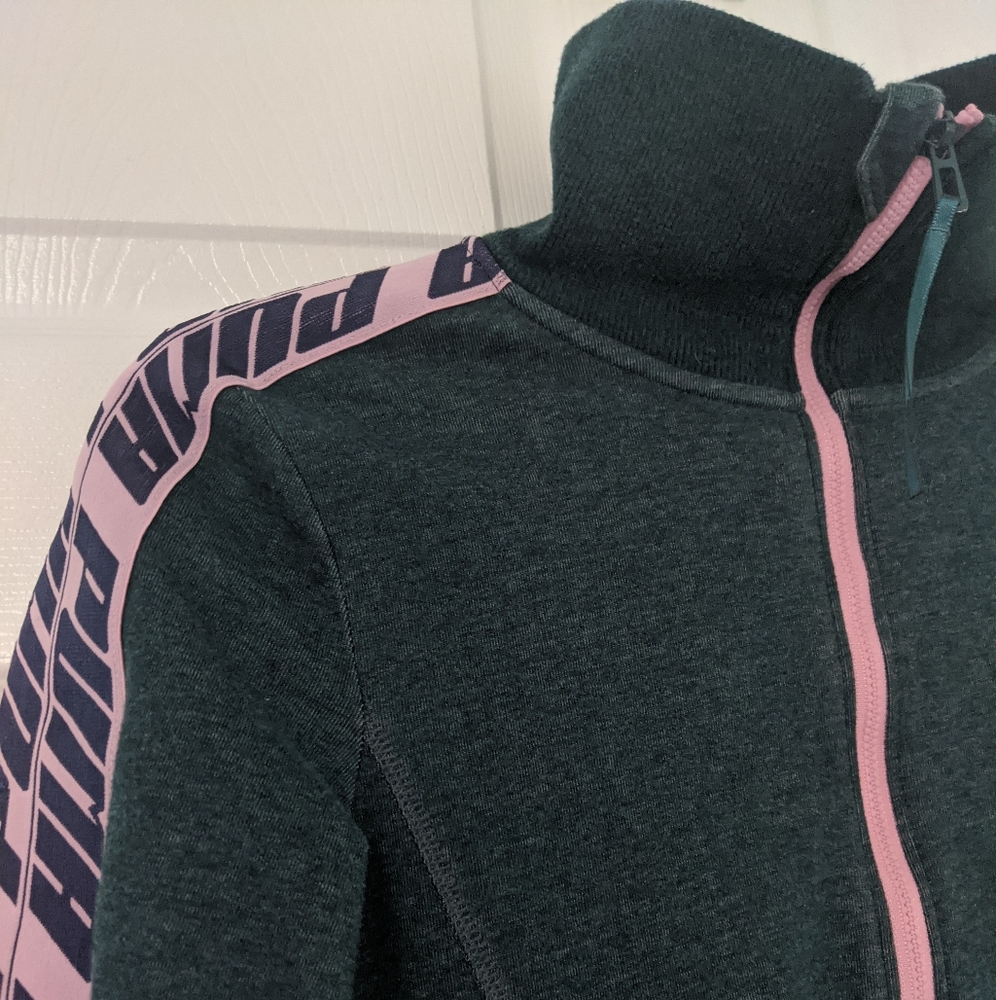 Green & pink Puma Sweater